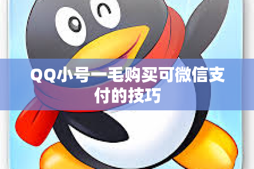 QQ小号一毛购买可微信支付的技巧